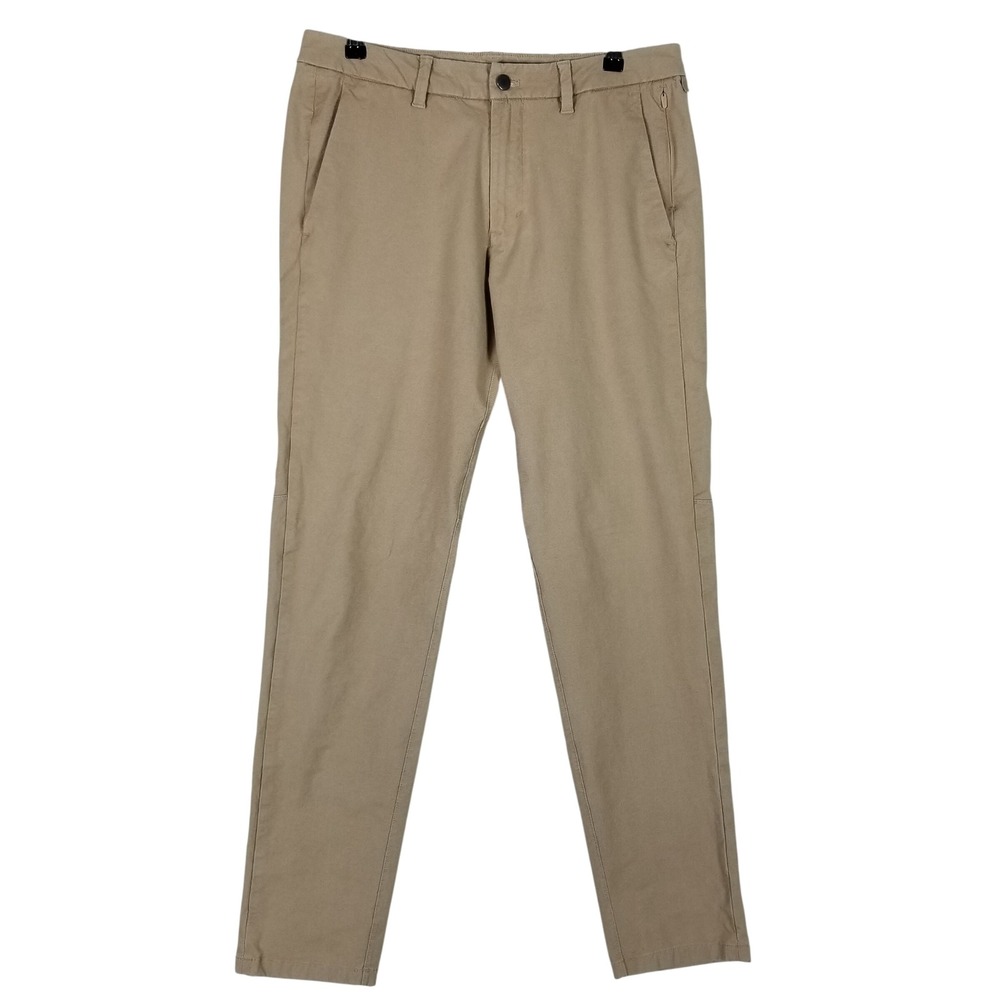 lululemon ABC Commission Pants Mens 33 Tan Khaki Technical Chino Trousers